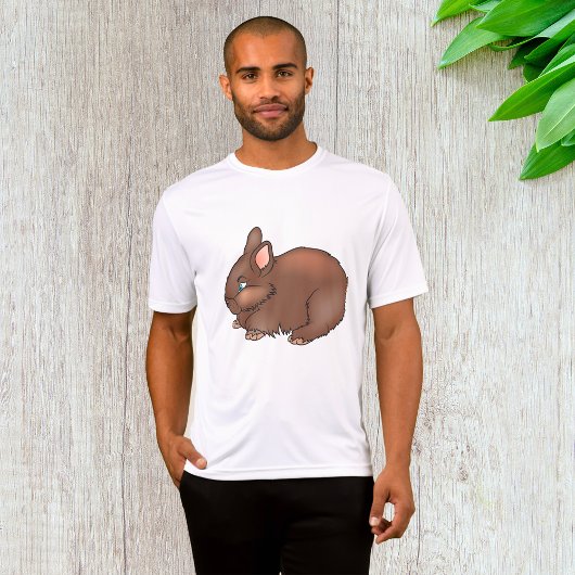 Fluffy Brown Bunny Rabbit Adorable Animal T-shirt
