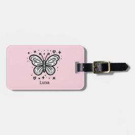 Fluffy Buffalo Baby - Kawaii Boerderij Animal Bagagelabel