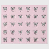 Fluffy Buffalo Baby - Kawaii Boerderij Animal Cadeaupapier (Vlak)