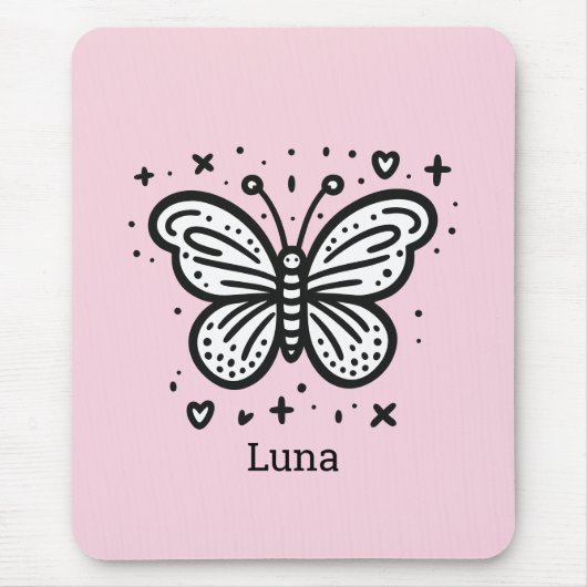 Fluffy Buffalo Baby - Kawaii Boerderij Animal Muismat (Voorkant)