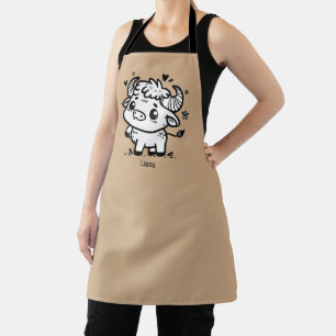 Fluffy Buffalo Baby - Kawaii Boerderij Animal Schort