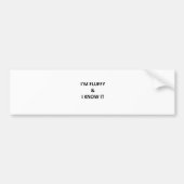 Fluffy Bumpersticker (Voorkant)