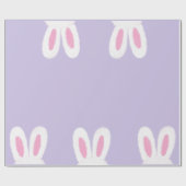 Fluffy bunny baby shower cadeaupapier (Vlak)