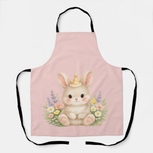 Fluffy Bunny Bloemontwerp voor een Betoverende Tui Schort