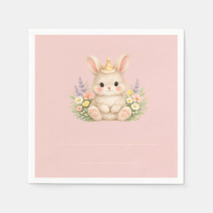 Fluffy Bunny Bloemontwerp voor een Betoverende Tui Servet
