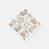 Fluffy Bunny: zacht en stijlvol Baby showers serve Servet (Hoek)