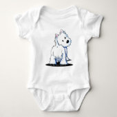 Fluffy Butt Westie Romper (Voorkant)