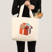 Fluffy Cadeau Grote Tote Bag (Voorkant (product))