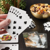 Fluffy Calico Kitty Cat Pokerkaarten (Insitu)