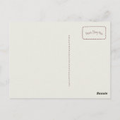 Fluffy Cat and Yellow Butterfly Aangepaste tekst Briefkaart (Achterkant)