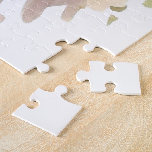 Fluffy Cat Boerderij Raam Sinaasappel Bloemen Schi Legpuzzel (Zijkant)