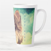 Fluffy Cat Cloud Nine Latte Mok (Rechts)