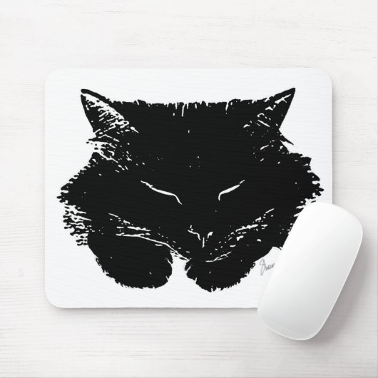 Fluffy Cat Mousepad Muismat (Met muis)