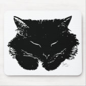 Fluffy Cat Mousepad Muismat (Voorkant)