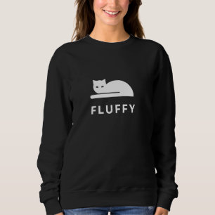 Fluffy Cat T-shirt Schattige Grappig Kat Ontwerp