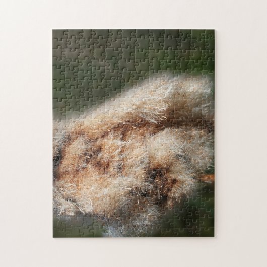 Fluffy Cattail Natuur Legpuzzel (Verticaal)