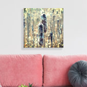 Fluffy Cattails in de Natuur van de lente Canvas Afdruk (Insitu (Woonkamer))