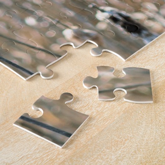 Fluffy Cattails in de Natuur van de lente Legpuzzel (Zijkant)