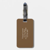 Fluffy Cattails in de Natuur van het voorjaar gepe Bagagelabel (Achterkant verticaal)