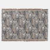 Fluffy Cattails Natuur Art Patroon Deken (Voorkant)