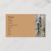 Fluffy Cattails Natuur Fotografie Visitekaartje (Voorkant)