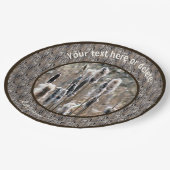 Fluffy Cattails Natuur Gepersonaliseerde Partij Papieren Bordje (Gekanteld)