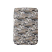 Fluffy Cattails Natuur Patroon Badmat (Voorkant Verticaal)