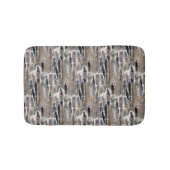 Fluffy Cattails Natuur Patroon Badmat (Voorkant)