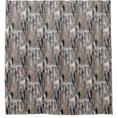 Fluffy Cattails Natuur Patroon Douchegordijn (Voorkant)