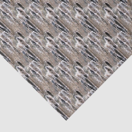 Fluffy Cattails Natuur Patroon Tissuepapier (Detail)