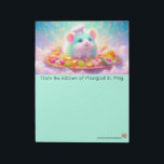 Fluffy Chef Rat Mouse Stationery Notitieblok<br><div class="desc">Rococo Impressionism Kawaii Rainbows: "There's a lot going on here." Palais de Marigold St. May creates unique stationery for those that love all things cute, Kawaii, floral, and colorful. Note that the designs are created for the large notepad or stationery sheets. If you would like a different size notepad, stationery,...</div>