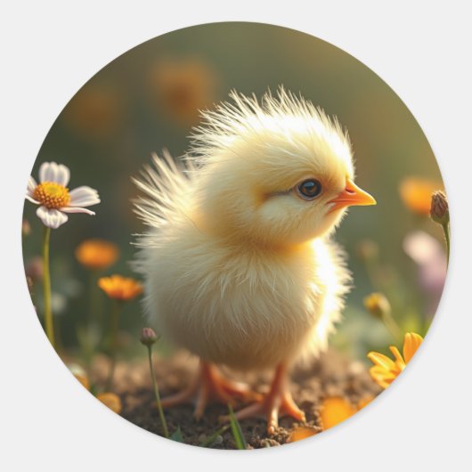 Fluffy Chick Stickers (Voorkant)