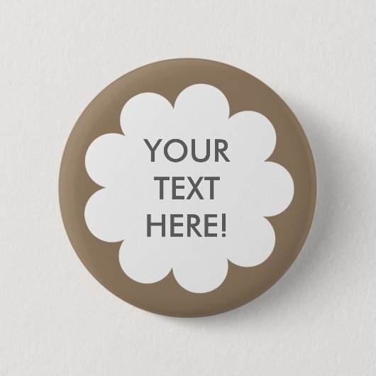 FLUFFY CLOUD BUTTON BROWN (Voorkant)