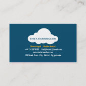 Fluffy Cloud Design, meteoroloog Visitekaartje (Voorkant)