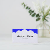 Fluffy Clouds - blauw Visitekaartje (Staand voorkant)