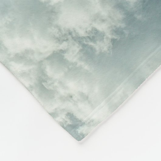 Fluffy Clouds Blue Fleece Blanket (Hoek)