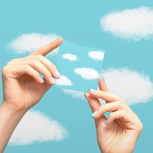 Fluffy Clouds Blue Sky Post-it® Notes