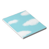 Fluffy Clouds Blue Sky Unlined Notitieblok (Schuin)