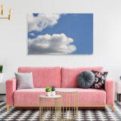 Fluffy Clouds Canvas Afdruk (Insitu (Woonkamer))