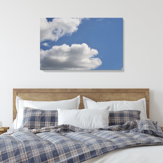 Fluffy Clouds Canvas Afdruk (Insitu (Slaapkamer))