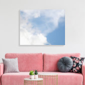 Fluffy Clouds Canvas afdrukken (Insitu (Woonkamer))