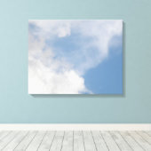 Fluffy Clouds Canvas afdrukken (Insitu (Houten vloer))