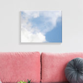 Fluffy Clouds Canvasprint Canvas Afdruk (Insitu (Woonkamer))