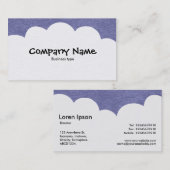 Fluffy Clouds - Cool Grey Visitekaartje (Voorkant / Achterkant)