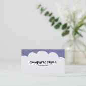 Fluffy Clouds - Cool Grey Visitekaartje (Staand voorkant)