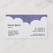 Fluffy Clouds - Cool Grey Visitekaartje (Achterkant)