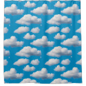 Fluffy Clouds Douchegordijn (Voorkant)