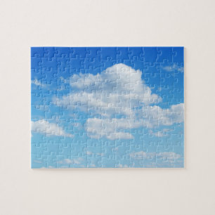 Fluffy Clouds en Blue Sky Legpuzzel