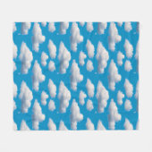 Fluffy Clouds Fleece Deken (Voorkant (Horizontaal))