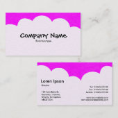 Fluffy Clouds - Magenta Visitekaartje (Voorkant / Achterkant)